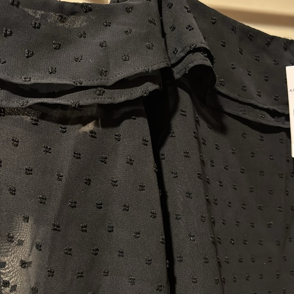 Ann Taylor Black Off-Shoulder Blouse - Picture 3 of 4